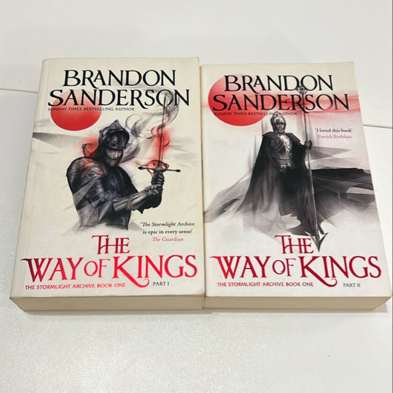 UK Editions The Way of Kings Part 1&2