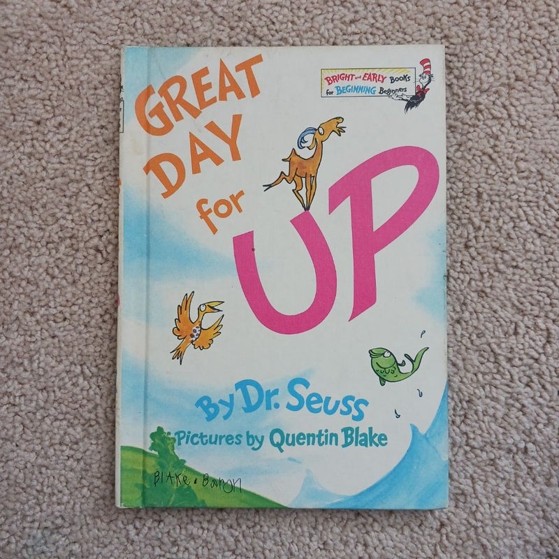 1974 Great Day for Up vintage Dr Seuss Hardcover Book