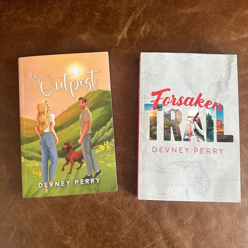 Devney Perry SIGNED The Outpost AND Forsaken Trail SIGNED special edition