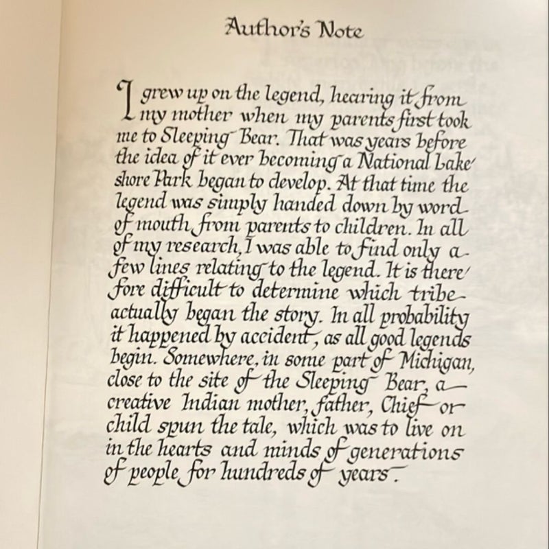 Mishe-Mokwa and the Legend of Sleeping Bear