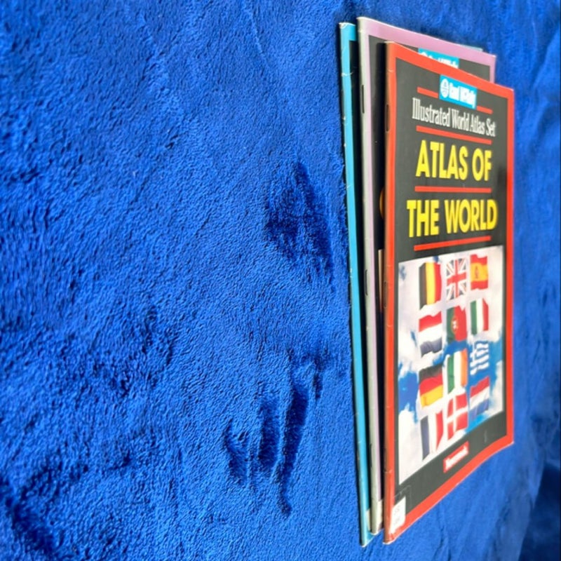 BOOK BUNDLE: Atlas of the World, Atlas of Continents and Atlas of Oceans