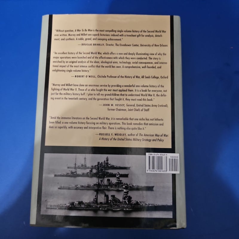 A War To Be Won: Fighting the Second World War