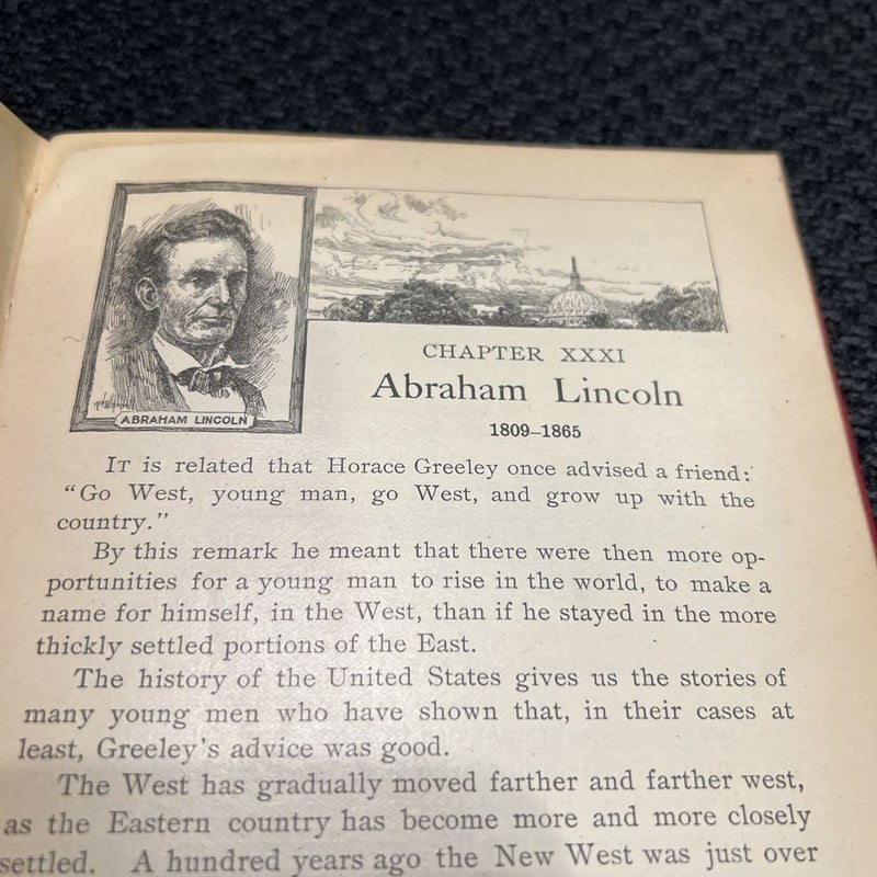 Antique 1899 - First Steps in the History of our Country