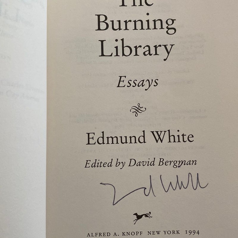 The Burning Library—Signed