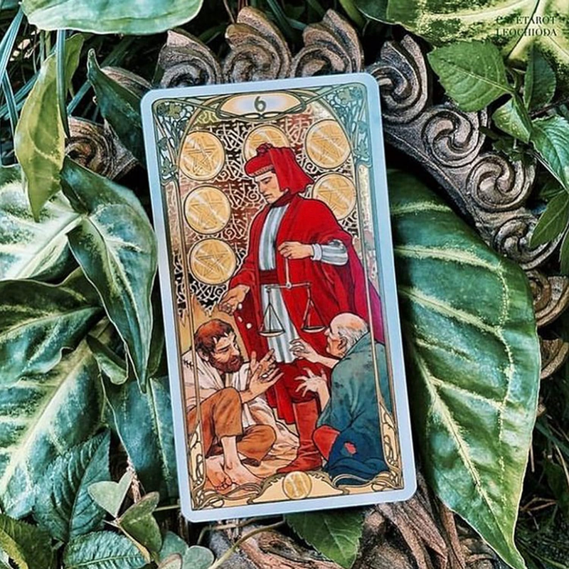 New Golden Art Nouveau Tarot in Tin