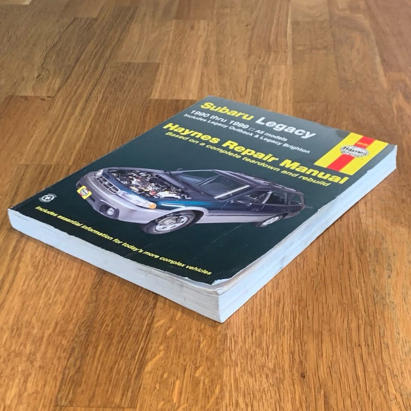 Haynes Manual for Subaru Legacy 1990 Thru 1999
