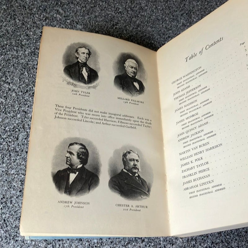 *Inaugural Addresses of the Presidents of the United States