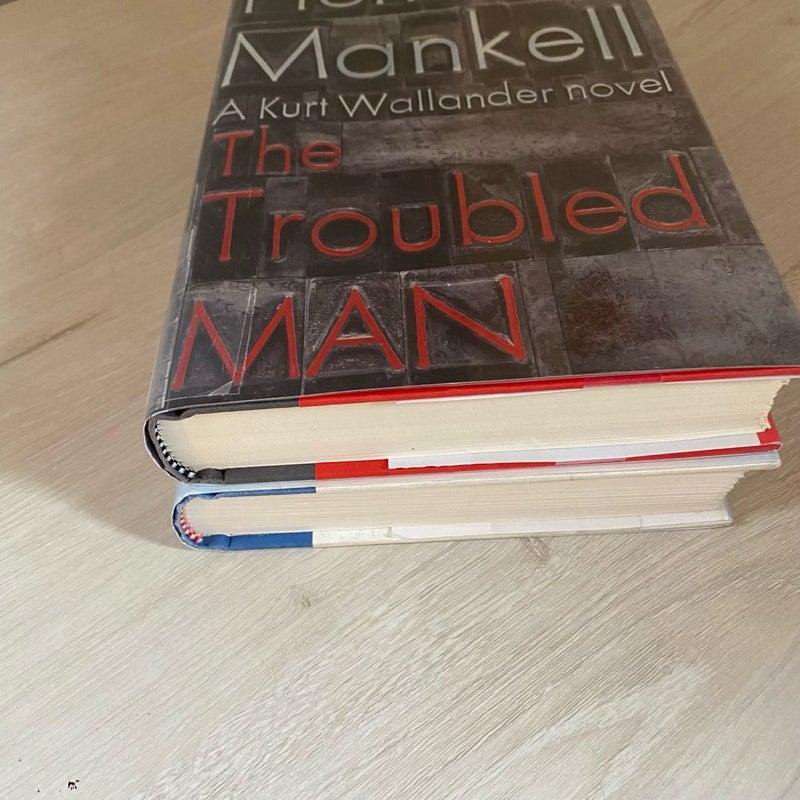 Lot Of Two (2) Henning Mankell Hardcover Books ExLibrary - One First US Edition