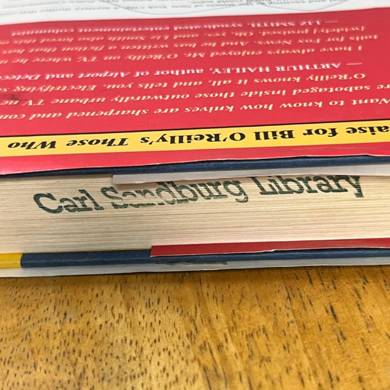 ex-library first edition of Those Who Trespass by Bill O’Reilly