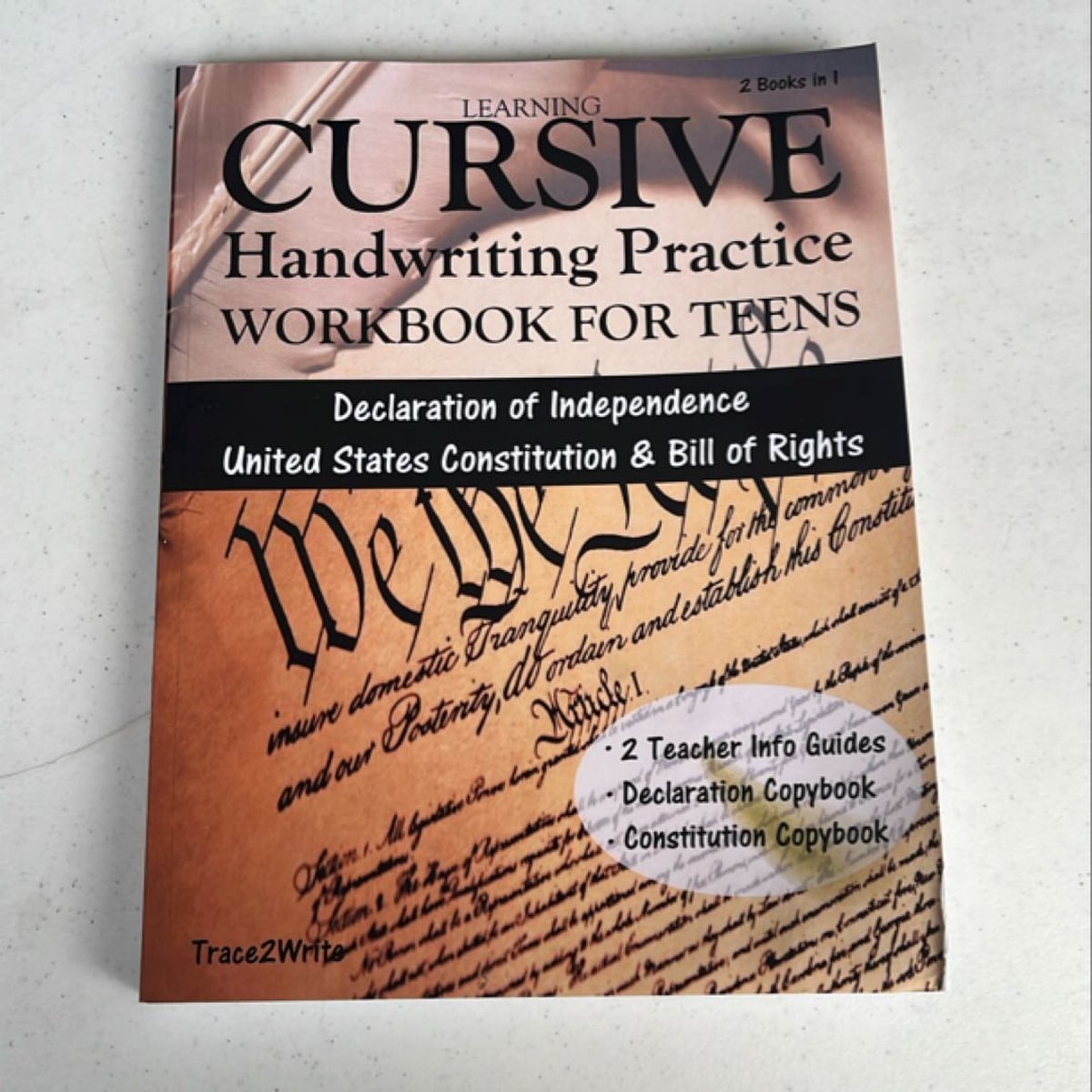 Learning Cursive: Handwriting Practice Workbook for Teens by Trace2Write