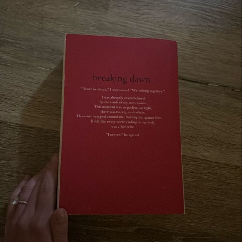 Breaking dawn - white paperback edition 