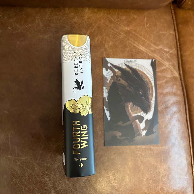 Fourth wing french special edition signed with art