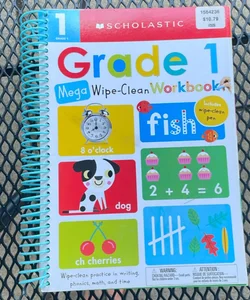 Grade 1 mega wipe-clean workbook