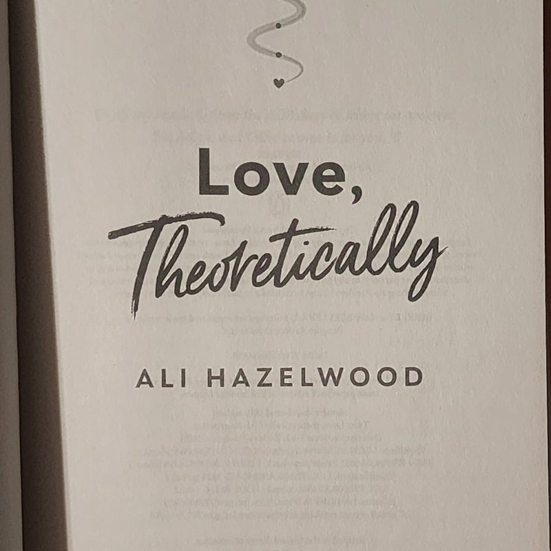 Love, Theoretically 1st Printing Signed Edition