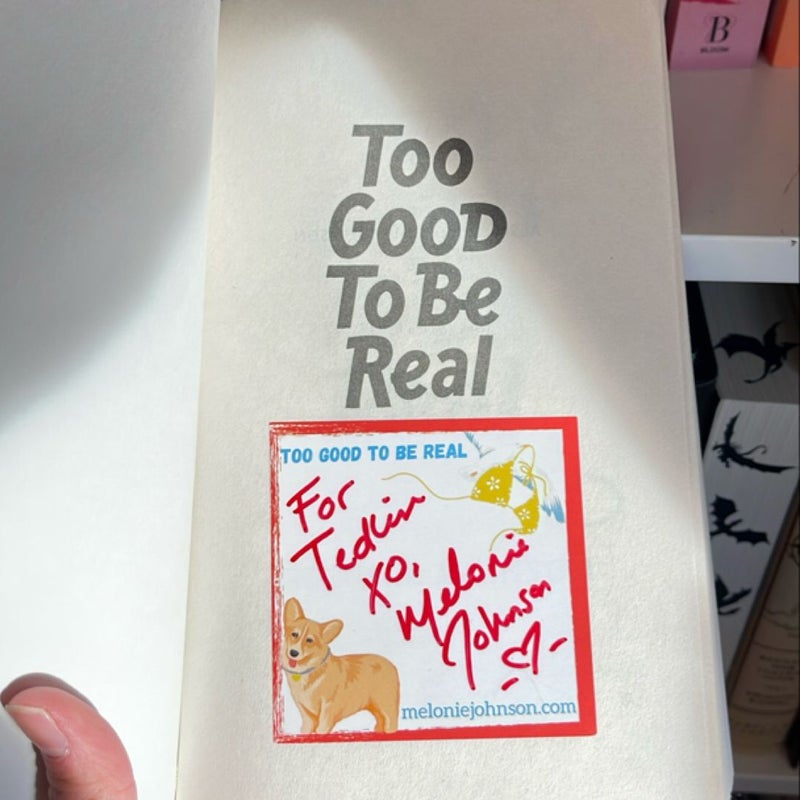 Too Good to Be Real PERSONALIZED BOOK PLATE