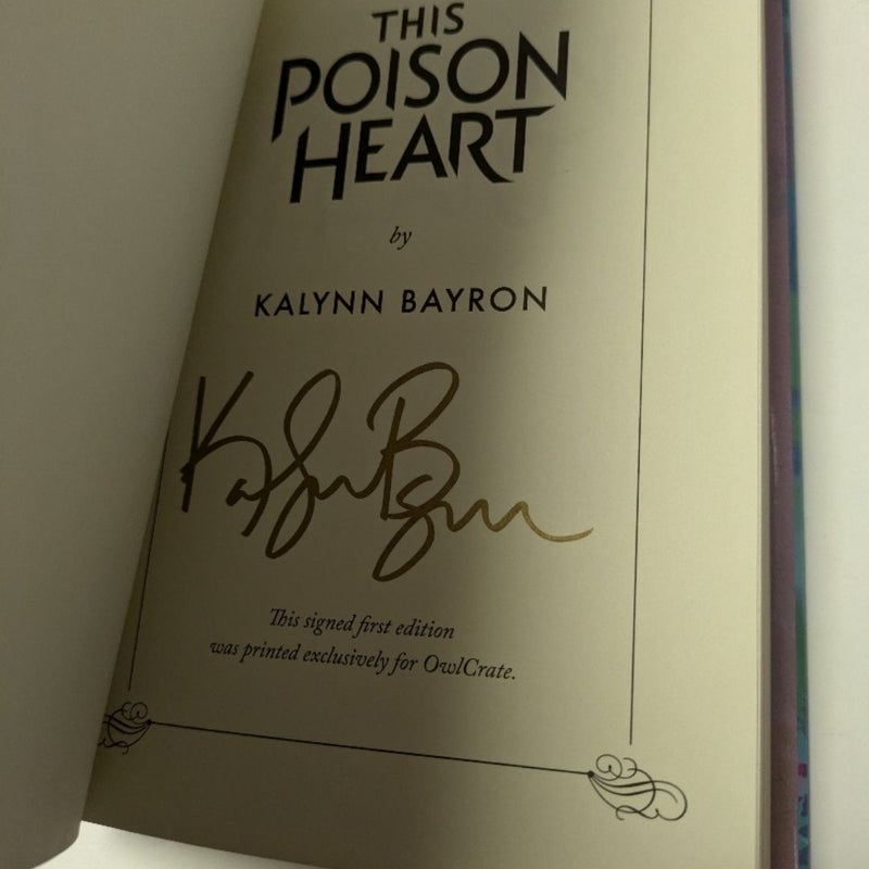 This Poison Heart: Owlcrate Exclusive Edition (signed)