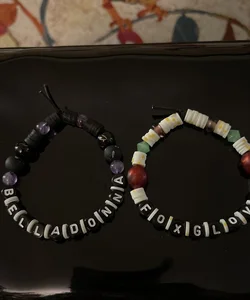Belladonna and Foxglove bracelets 