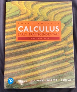 Calculus for Scientists and Engineers, Single Variable