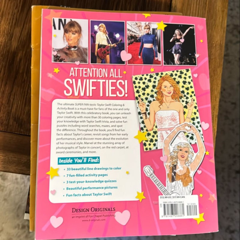 SUPER FAN-Tastic Taylor Swift Coloring and Activity Book