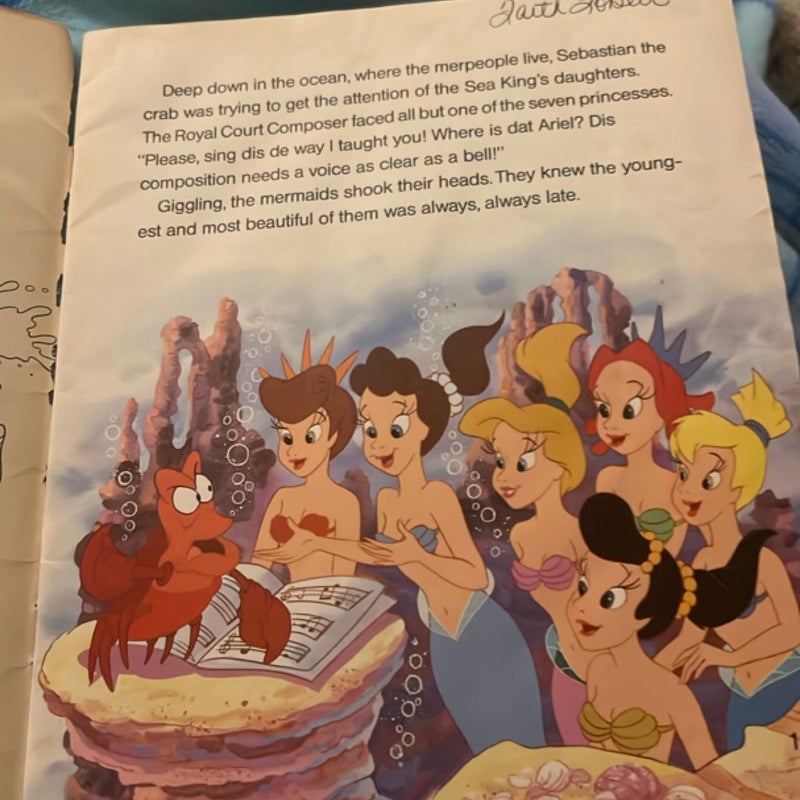 Vintage little mermaid book 