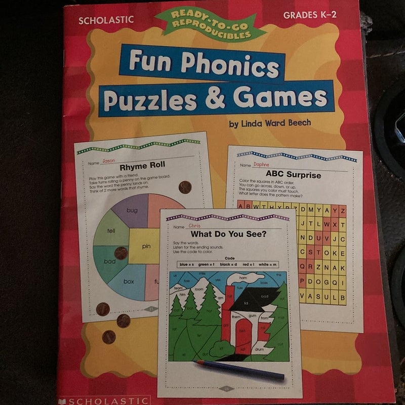 Fun Phonics Puzzles and Games