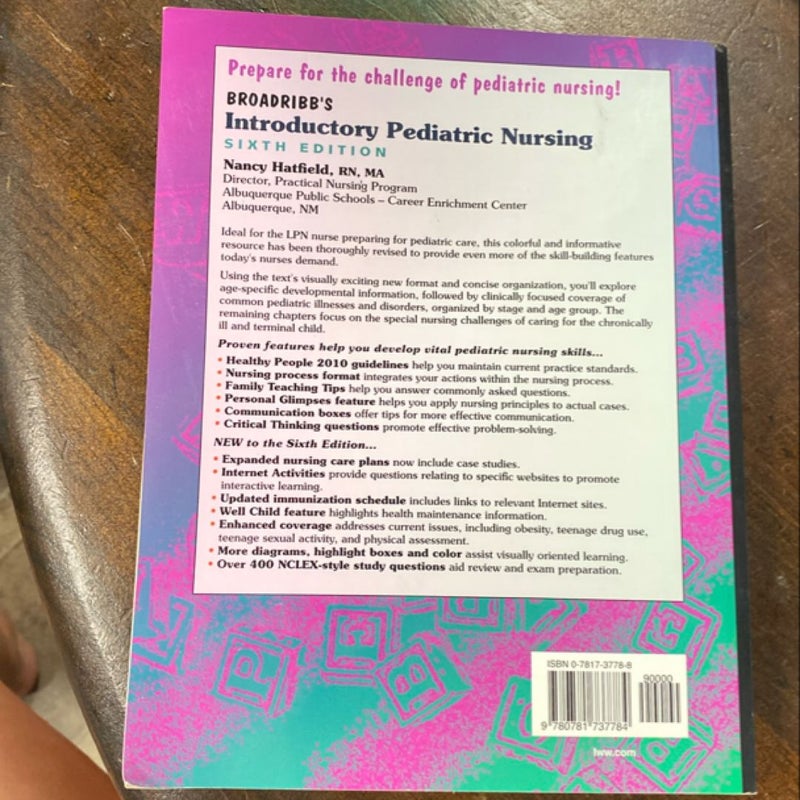 Broadribb's Introductory Pediatric Nursing