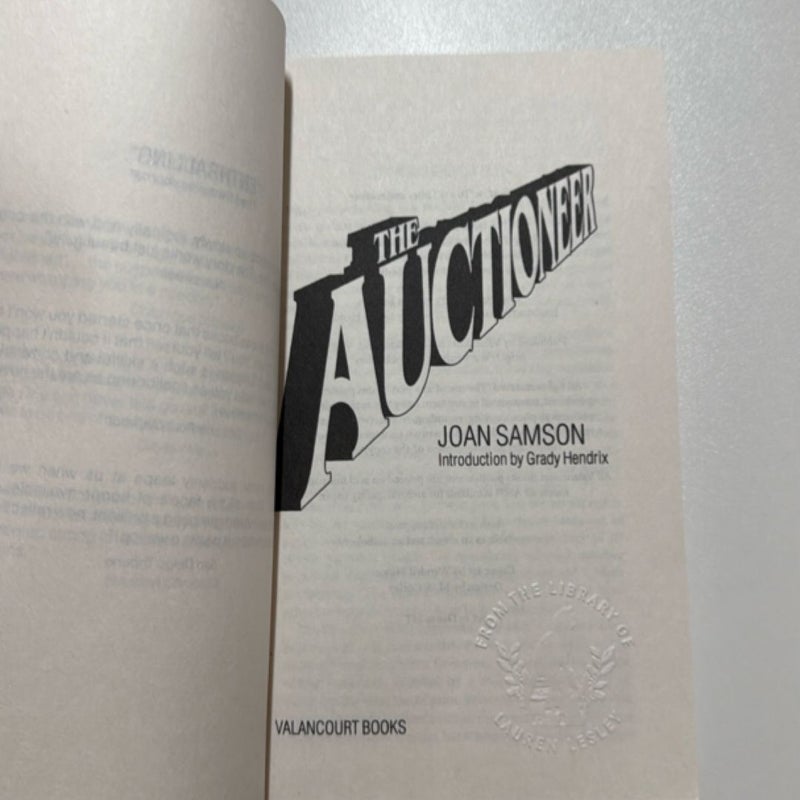 The Auctioneer (Paperbacks from Hell)
