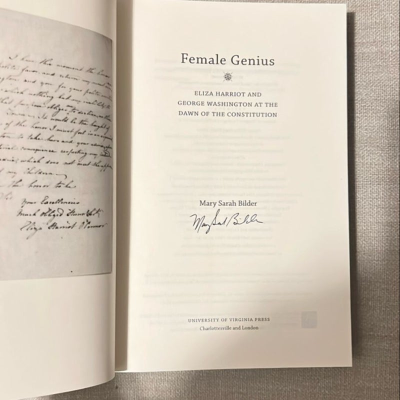 Female Genius - signed by author 