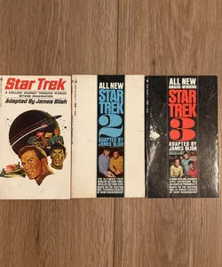 Vintage Star Trek Paperback Bundle (3) Books