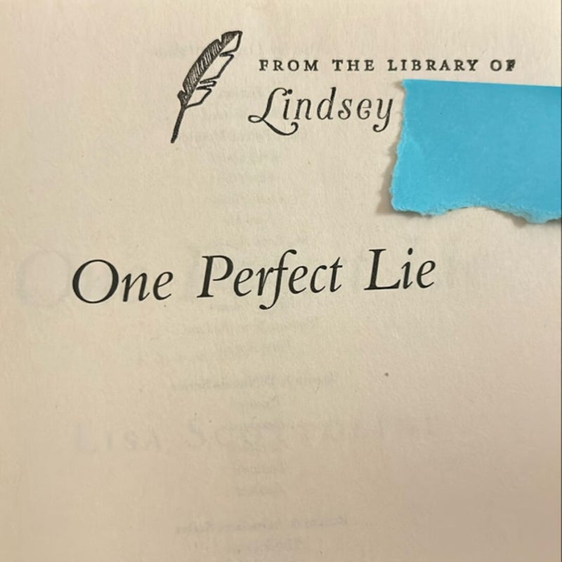 One Perfect Lie