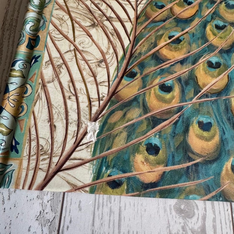 Beautiful Peacock Themed Lined Notebook