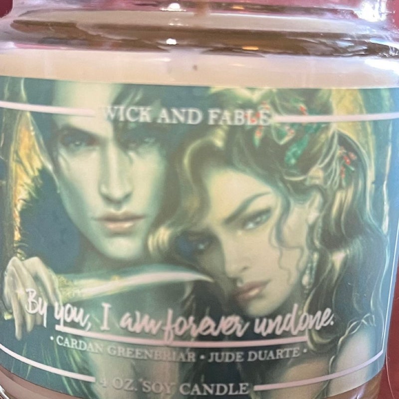 The Cruel Prince (Holly Black) candles by Wick & Fable