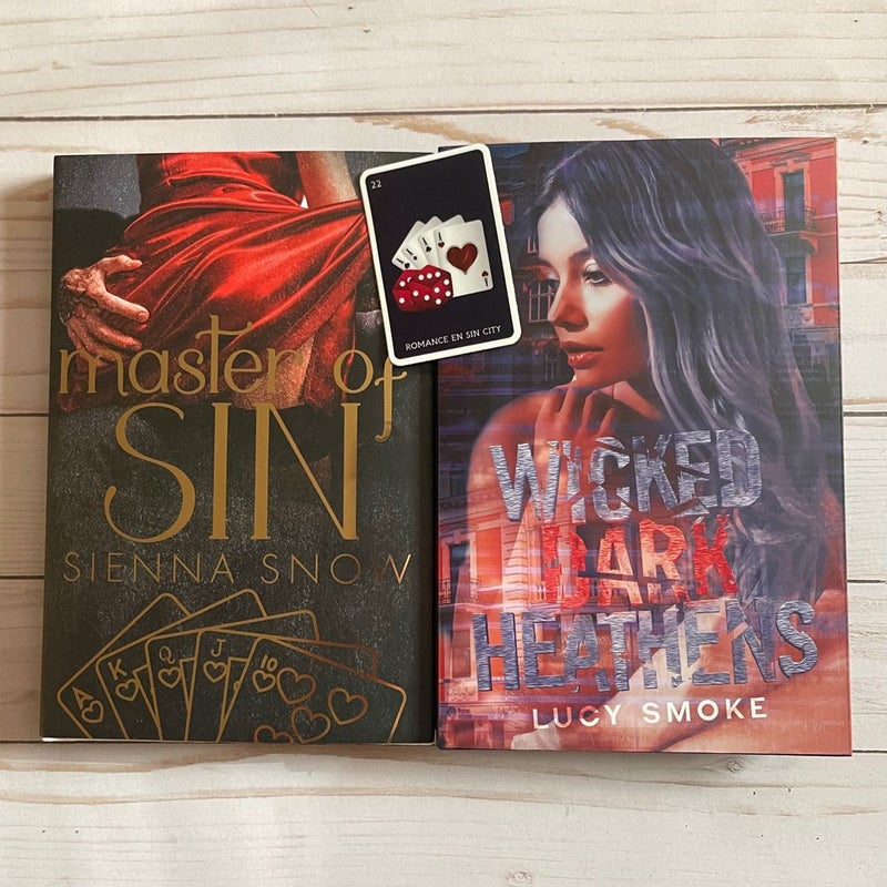 Baddies Book Box - Master of Sin by Sienna Snow & Wicked Dark Heathens by Lucy Smoke