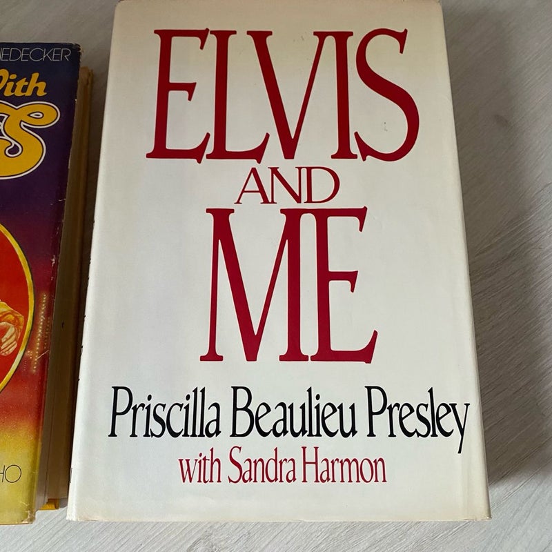 Lot of Two Vintage HB Elvis Books - MY LIFE WITH ELVIS 1977 and ELVIS & ME 1985