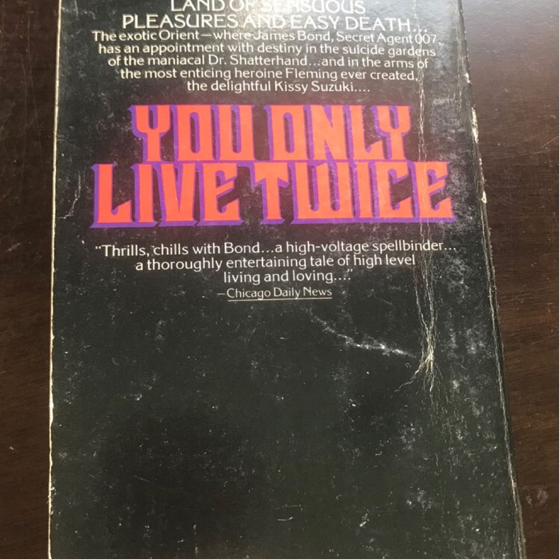 You Only Live Twice Ian Fleming 1964 James Bond 007 Agent 5th Print