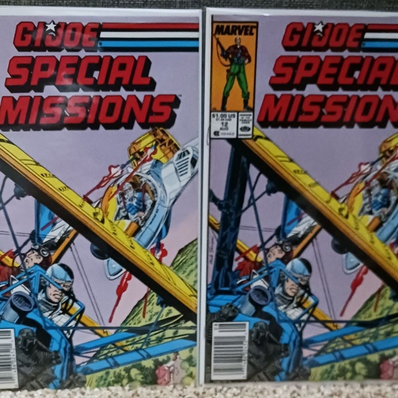 Lot of 8 Comic Books: GI Joe Special Missions #7-13