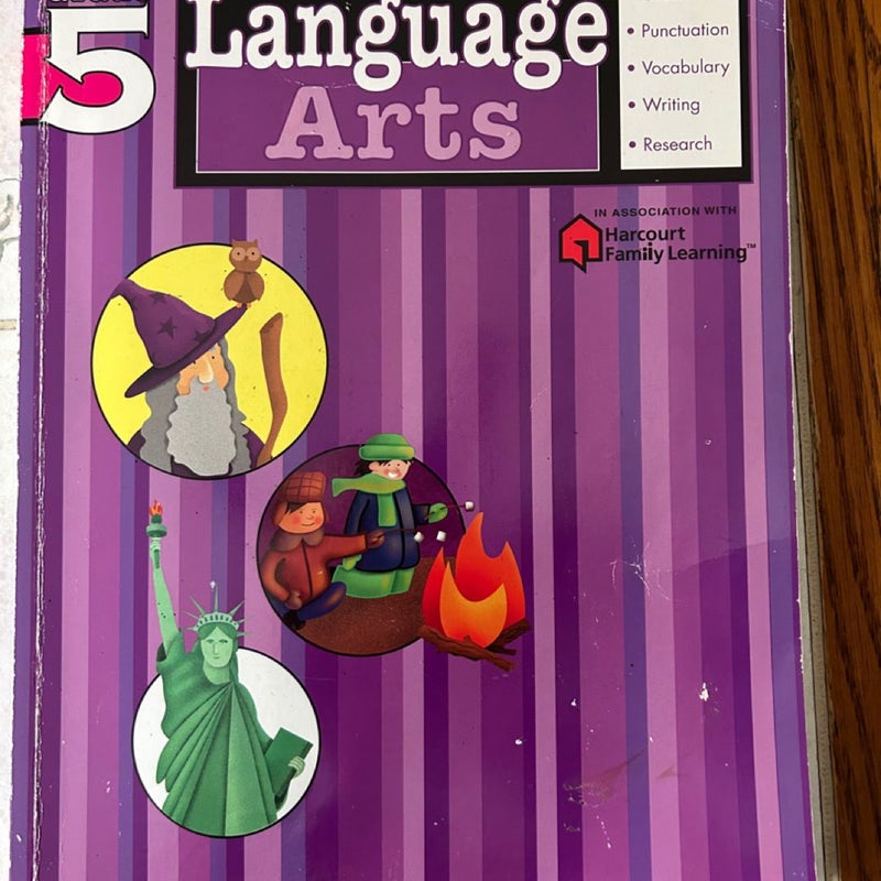 Language Arts: Grade 5 (Flash Kids Harcourt Family Learning)