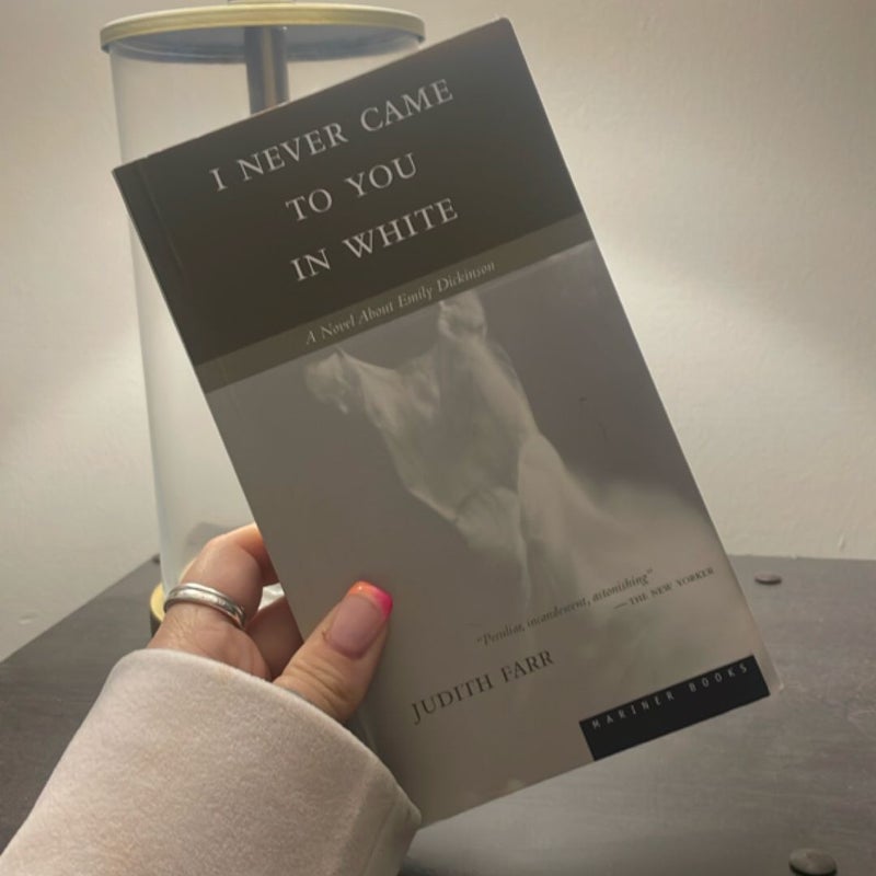 I Never Came to You in White