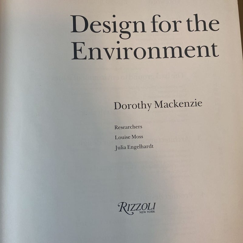 Design for the Environment
