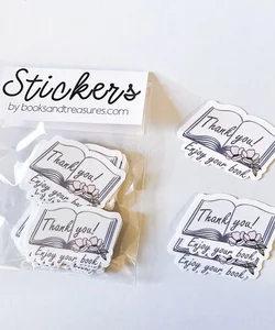 Thank You Stickers for Book Sellers - 36 Stickers total