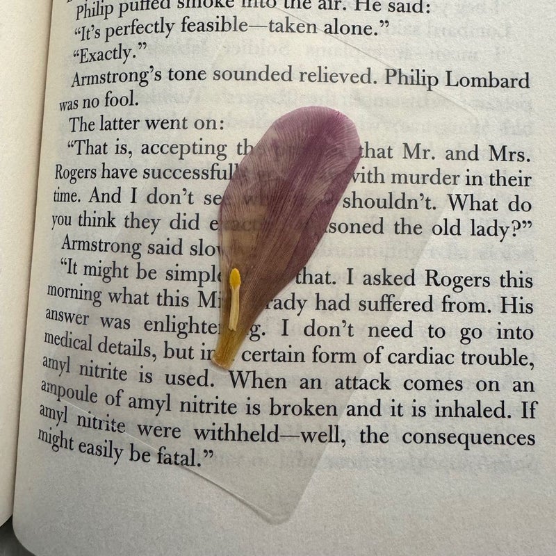 Real tulip petal handmade bookmark. 🌷