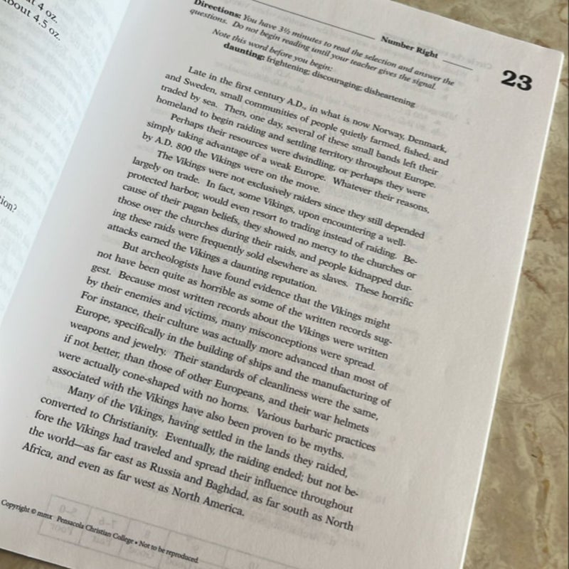 Reading Comprehension Skill Sheets 6