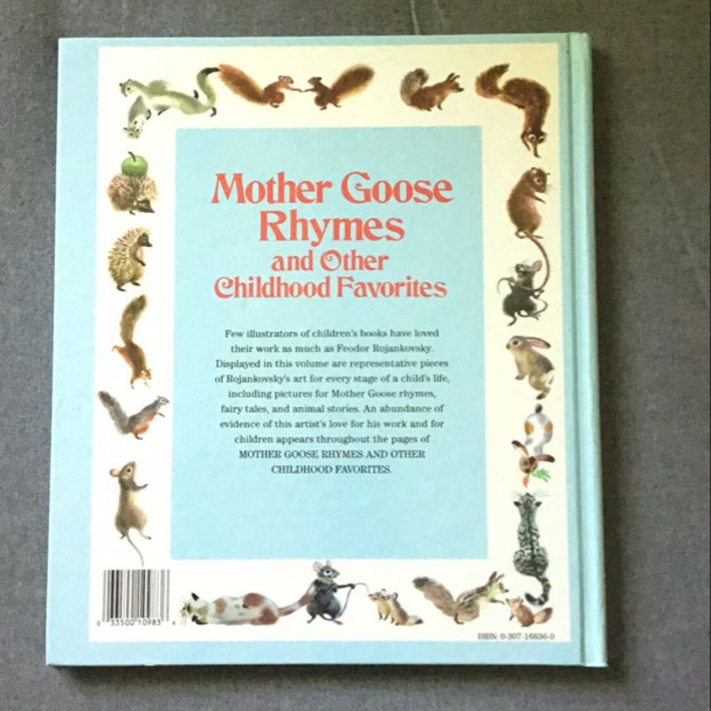 Mother Goose Rhymes and other childhood favorites 