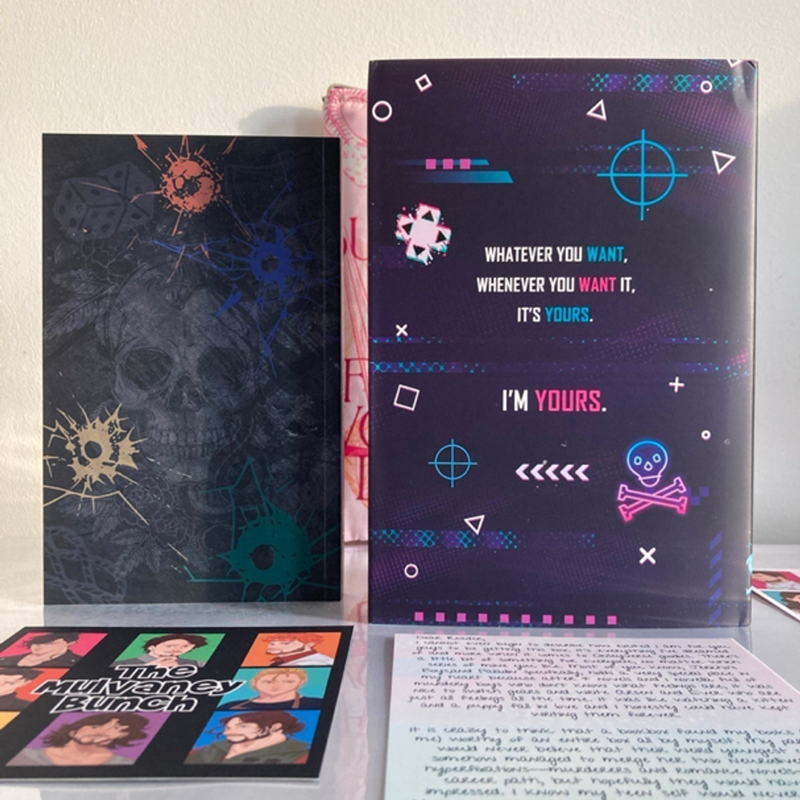 Paladin Obsidian Flmae Crate SIGNED Special Edition + Necessary Evils w/ Bookmarks & Book Sleeve