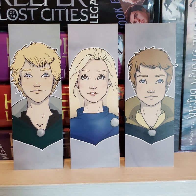 3 pack of Keeper of the Lost cities bookmarks