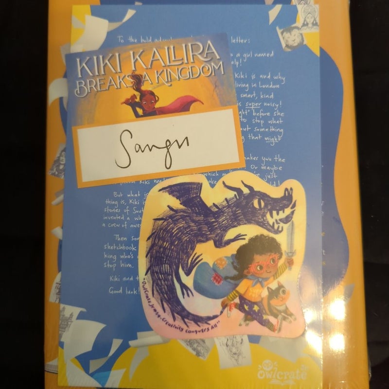 Kiki Kallira Breaks a Kingdom Owlcrate Jr Signed