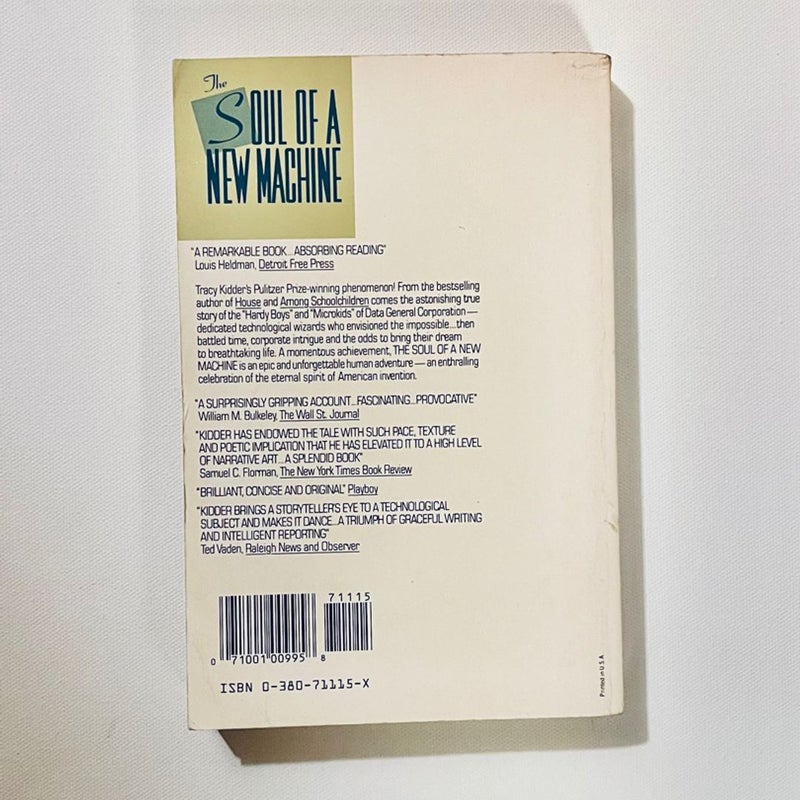 The Soul of a New Machine 1990 Avon Books