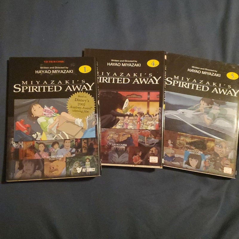 Spirited Away Film Comic, Vol. 1,4,5