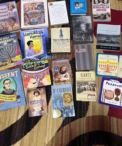 Huge lot 20 Jewish /Judaica Books Chanukah holocaust 