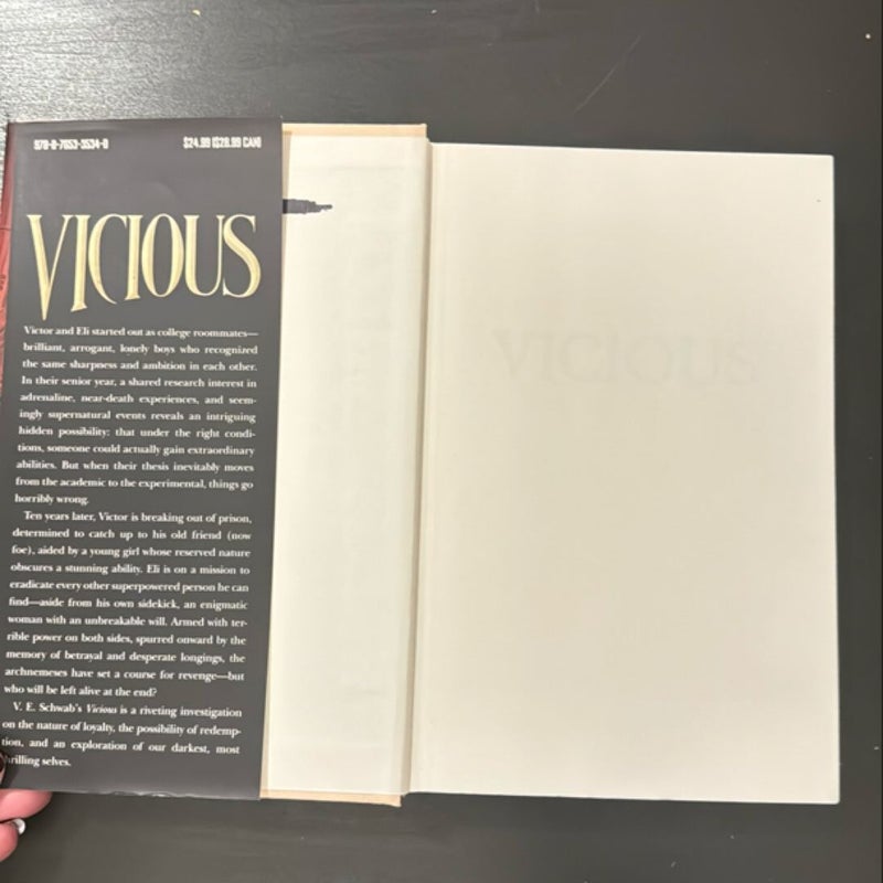 Vicious  2013 1st Edition First Printing
